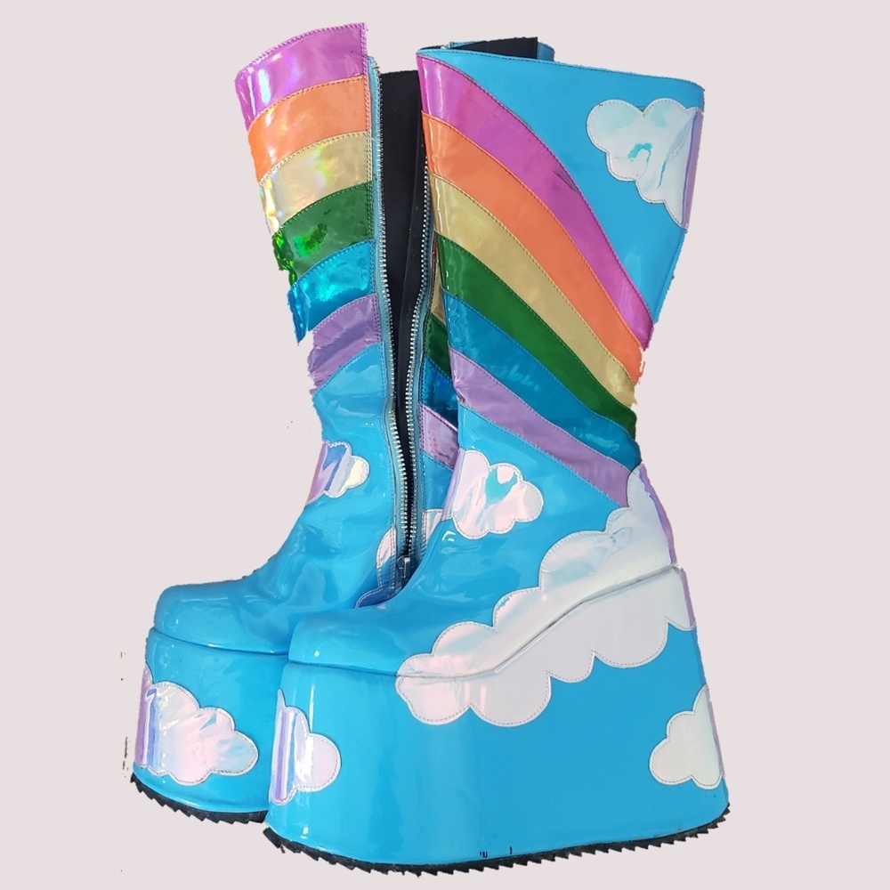 Club Exx Dolls Kill Platform boots see description